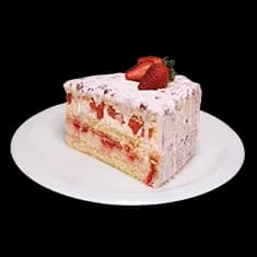 Strawberry-Studded Cake
