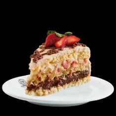 Brigadeiro with Cream and Strawberries