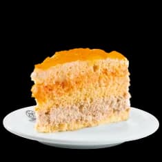 White Chocolate Truffle Cake with Walnuts and Apricot